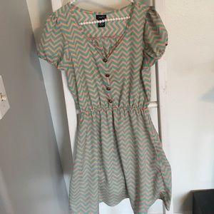 3 for $17! Summer coral and green summer dress