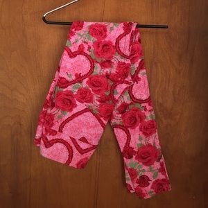 Lularoe OS Valentine leggings NWT