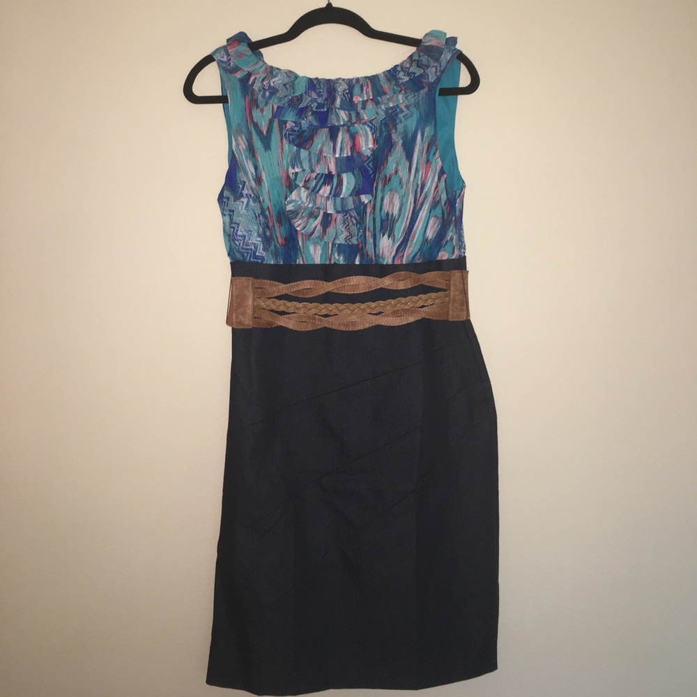 Belted Dress-jeans-like material