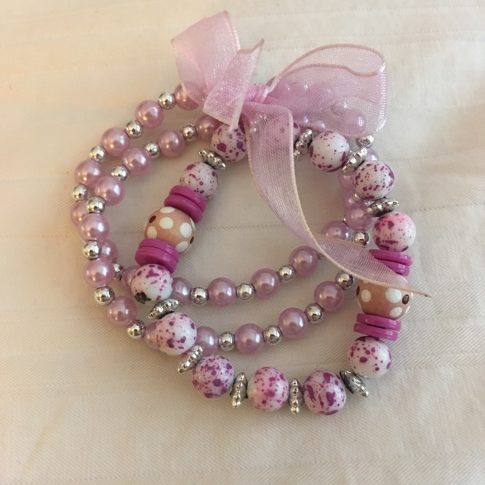 Francesca's Purple Beaded Bracelets