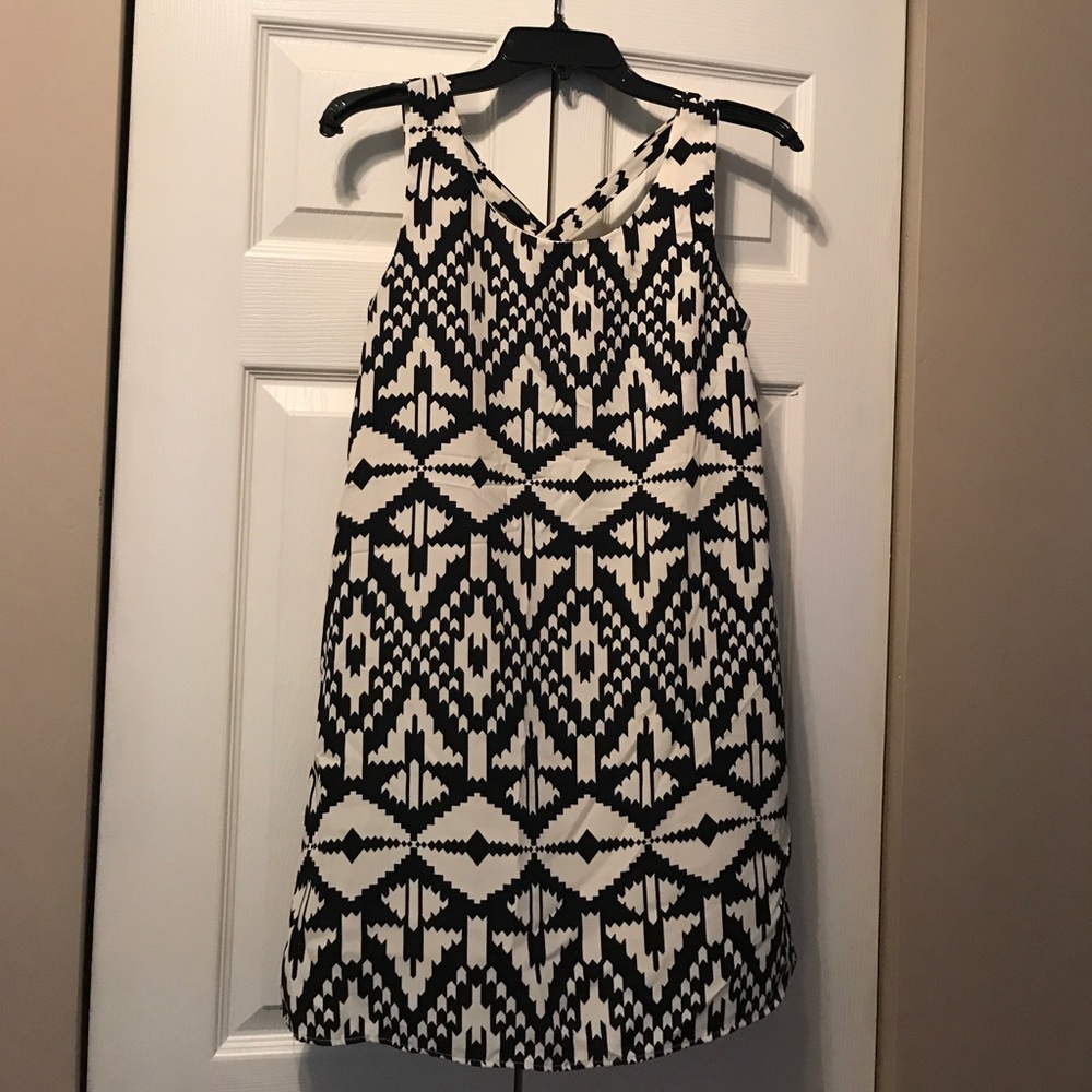 Black and Cream Dress