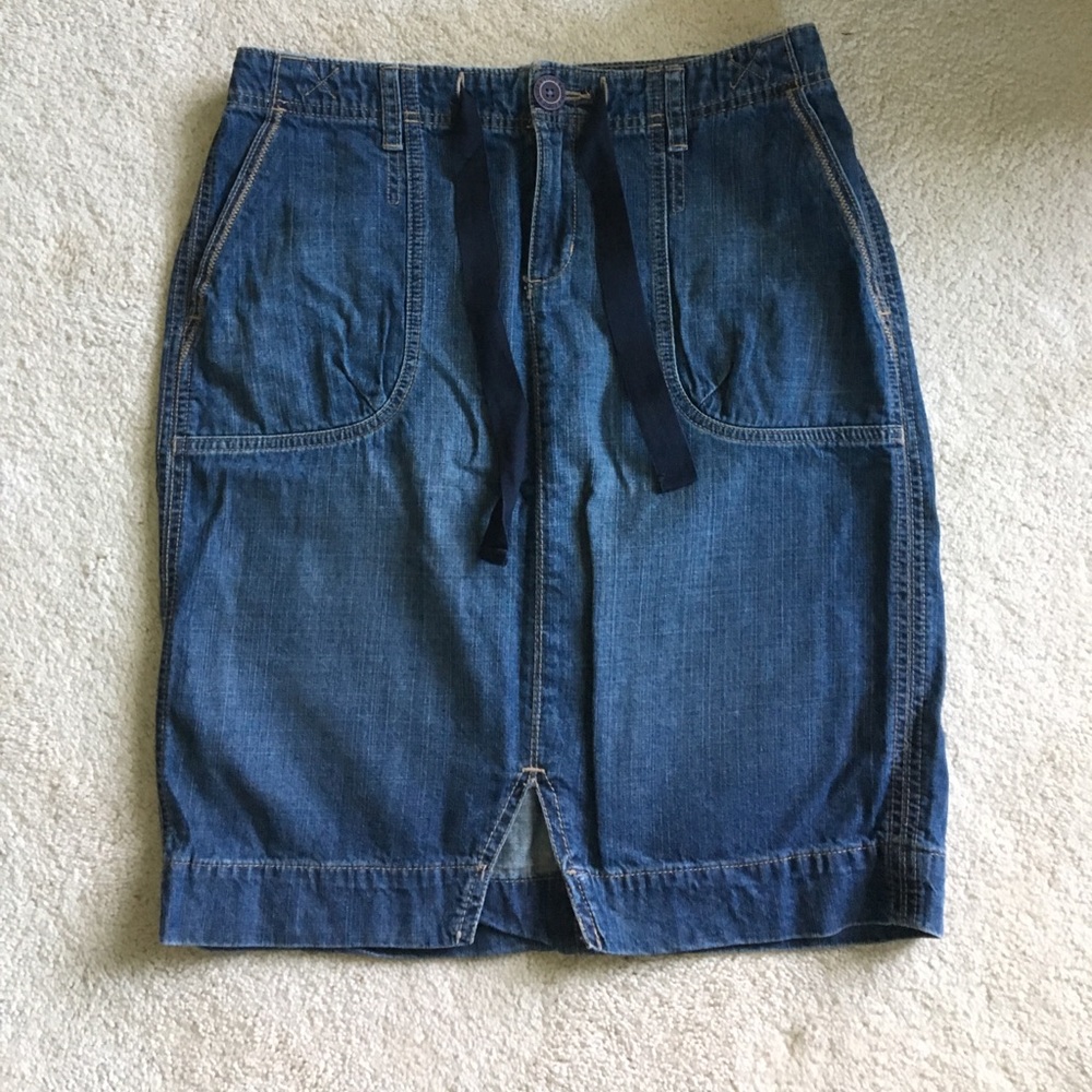 Eddie Bauer jean skirt