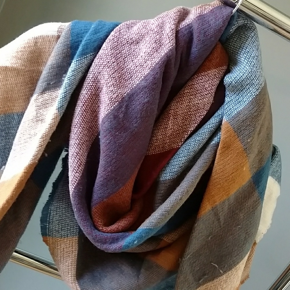 Plaid Blanket Scarf