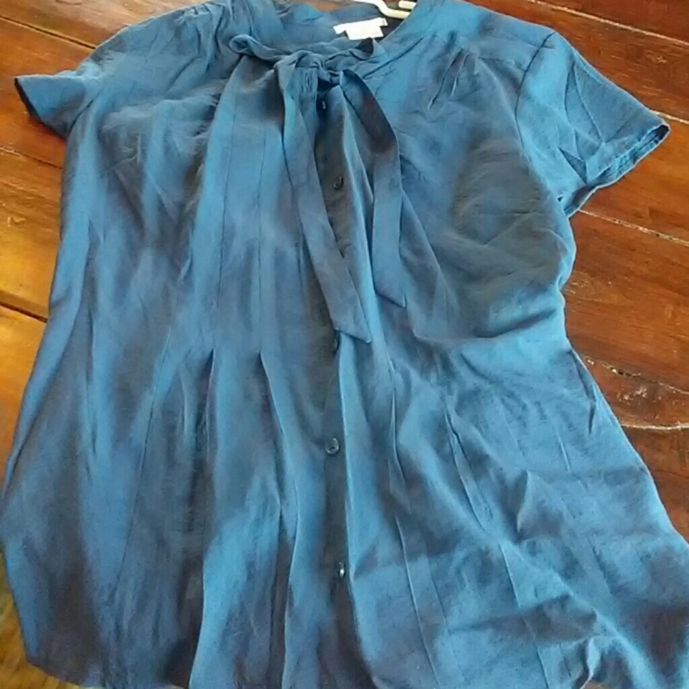 Vanheusen button down tie neck