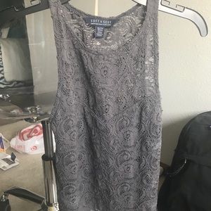 American eagle gray crop top