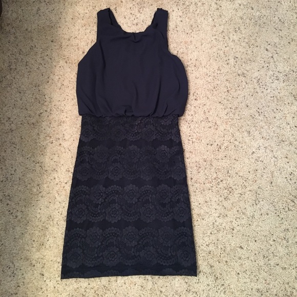 Dresses & Skirts - Navy Lace Dress