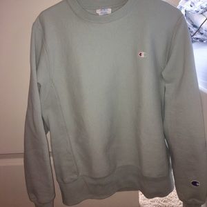 reverse weave pullover