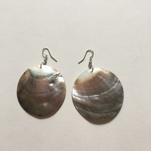 Abalone shell handmade earrings