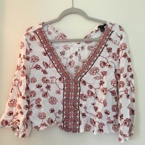 cute boho cropped blouse (forever 21)