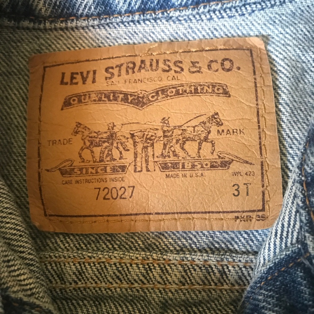 3T Levi's blue jean jacket