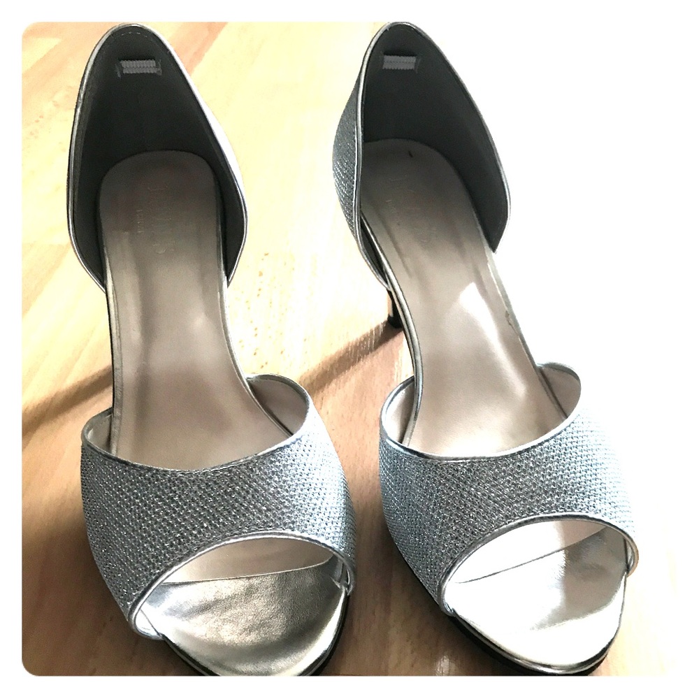 Silver dress heels