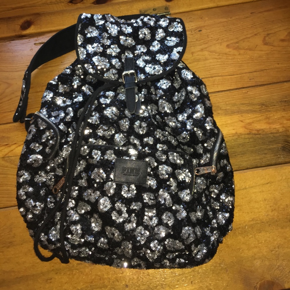 Victoria's Secret PINK sequins backpack🖤