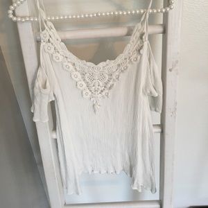 3 for $17 deal! White summer blouse