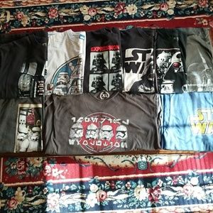 9 Star Wars Shirt Lot XL X-Large Darth Vader Lego