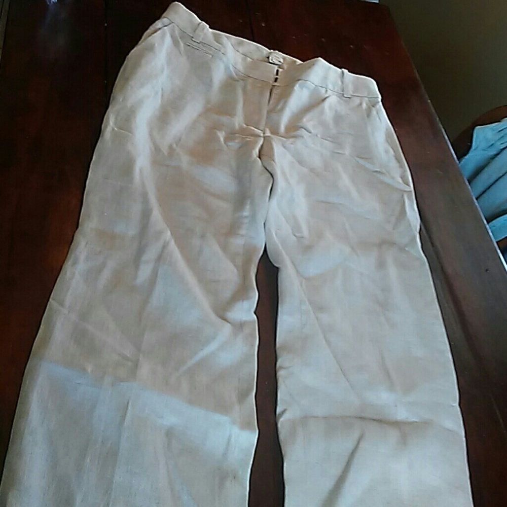 Linen café trousers