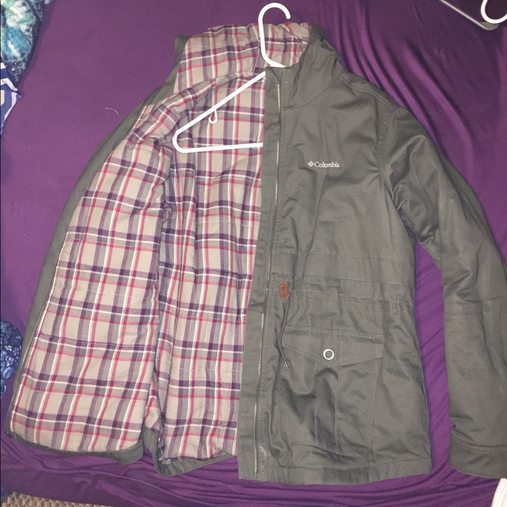 Columbia winter flannel coat