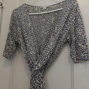 Banana Republic Wrap Dress in Gray