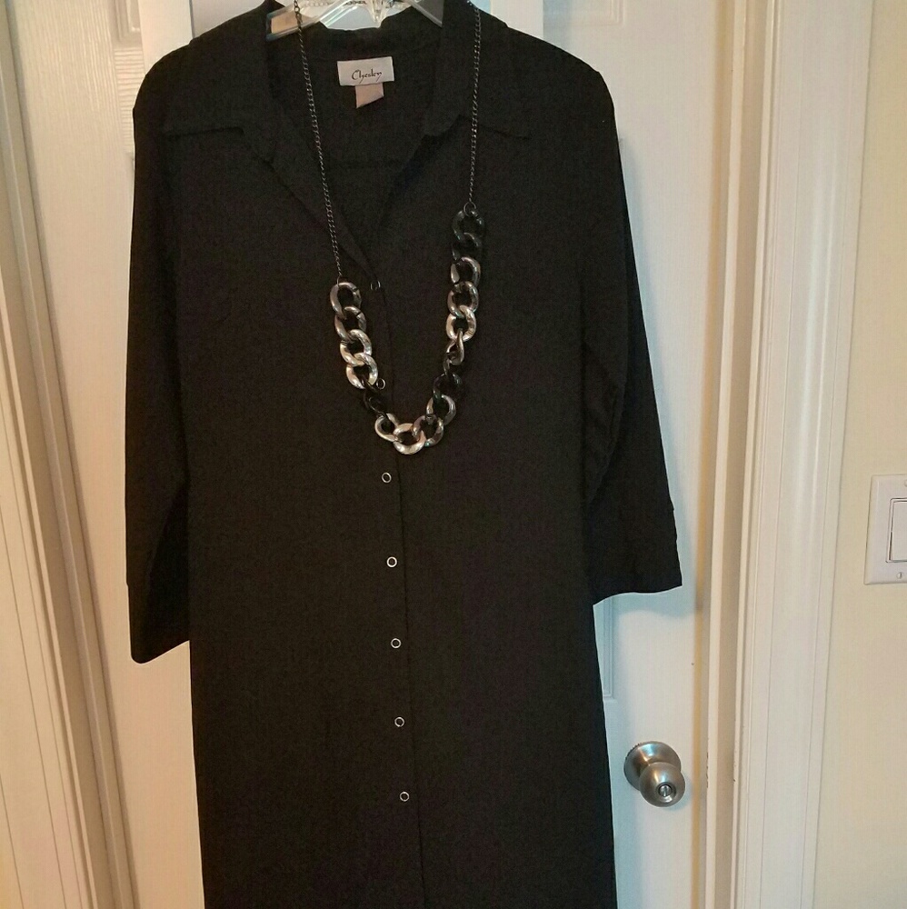 Black Snap Up dress