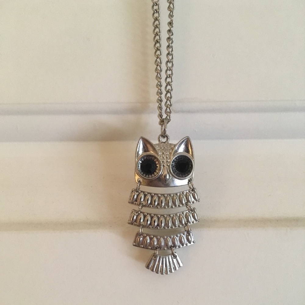 Silver Owl Necklace