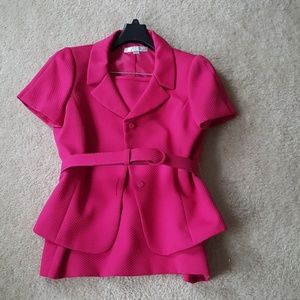 Pink Tahari suit