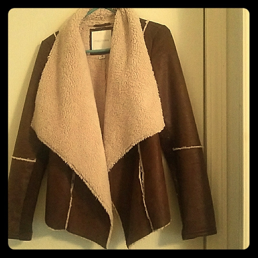 Faux leather western jacket