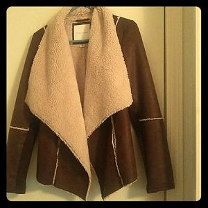 Faux leather western jacket