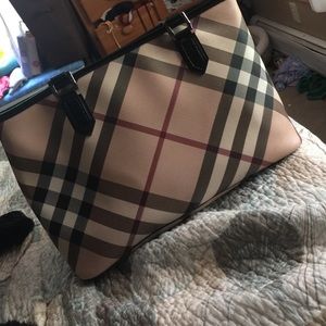 Authentic Burberry Nova Check Tote