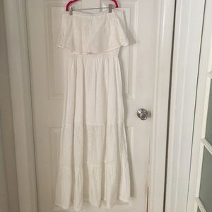 Michael Kors White eyelets dress