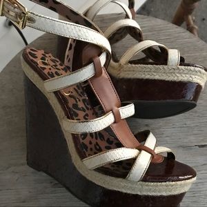 Jessica Simpson wedges size 10. Worn once!