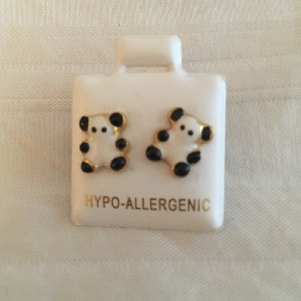 PANDA BEAR EARRINGS!!