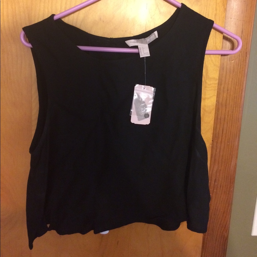 Black Forever 21 Crop Top