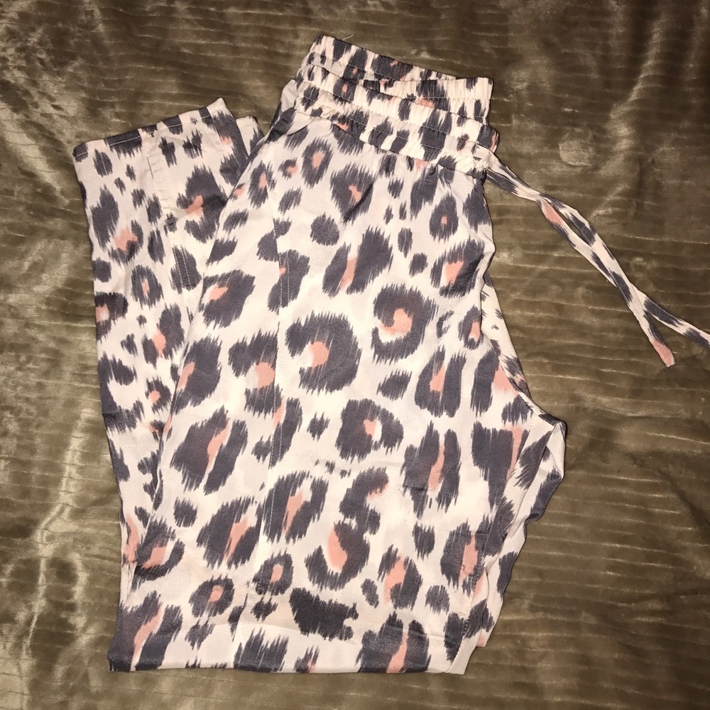 Pink and Gray Pink Leopard Pants