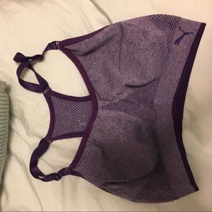 PUMA purple sports bra