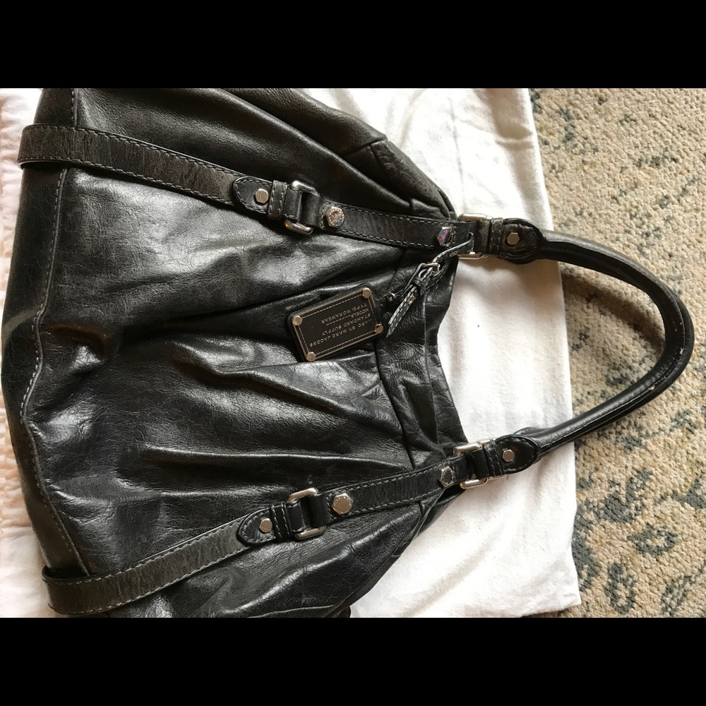 Marc by Marc Jacobs black leather satchel vintage - Picture 2 of 8