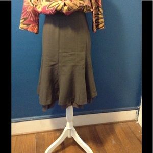 Loft Petites lace bottom skirt