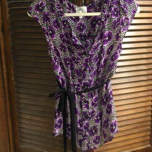 EUC Milly Silk Floral Blouse, Size 8