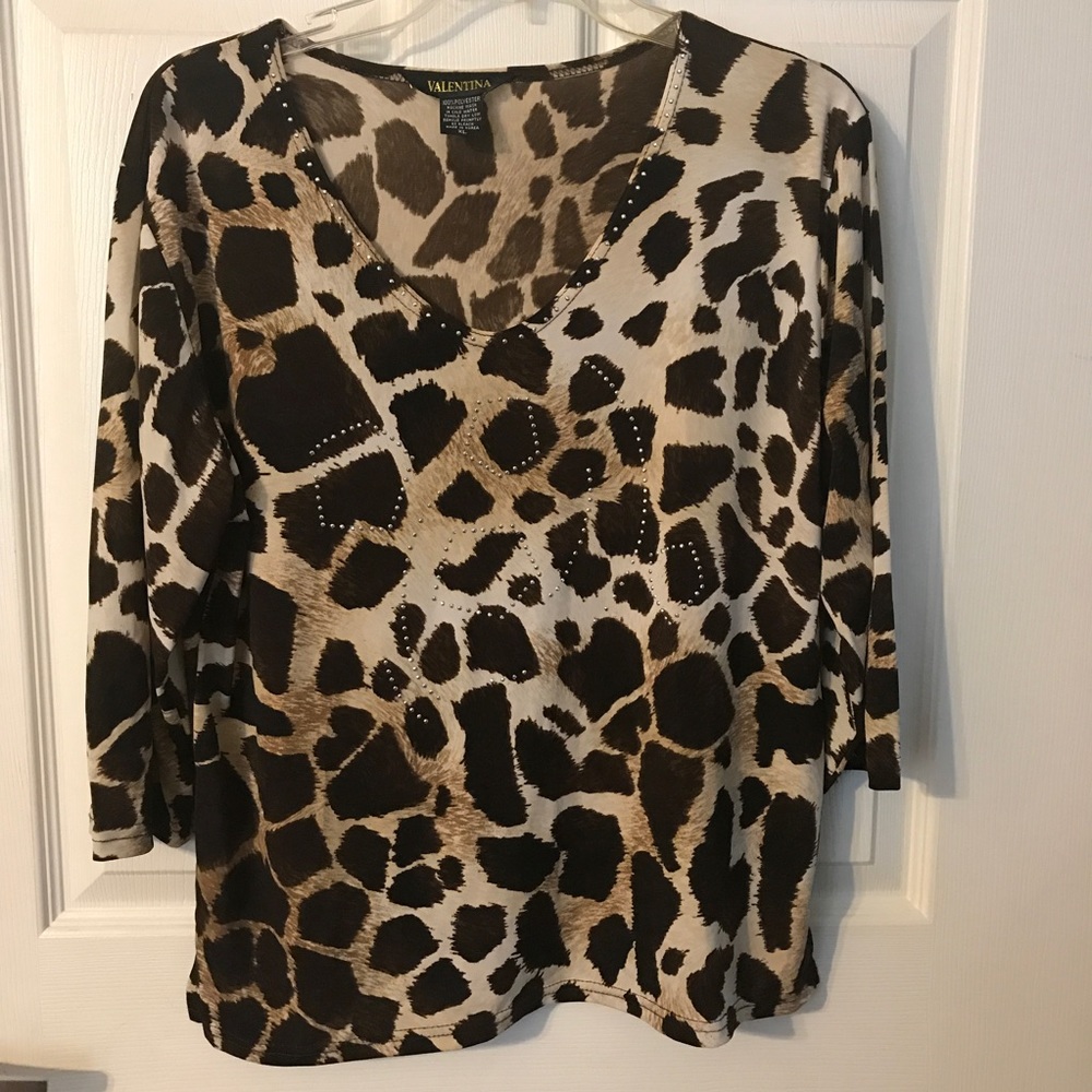 Xl (12/14) Valentina EUC blouse, with small bling