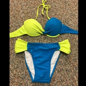 Blue and Yellow Swimsuit - NWOT