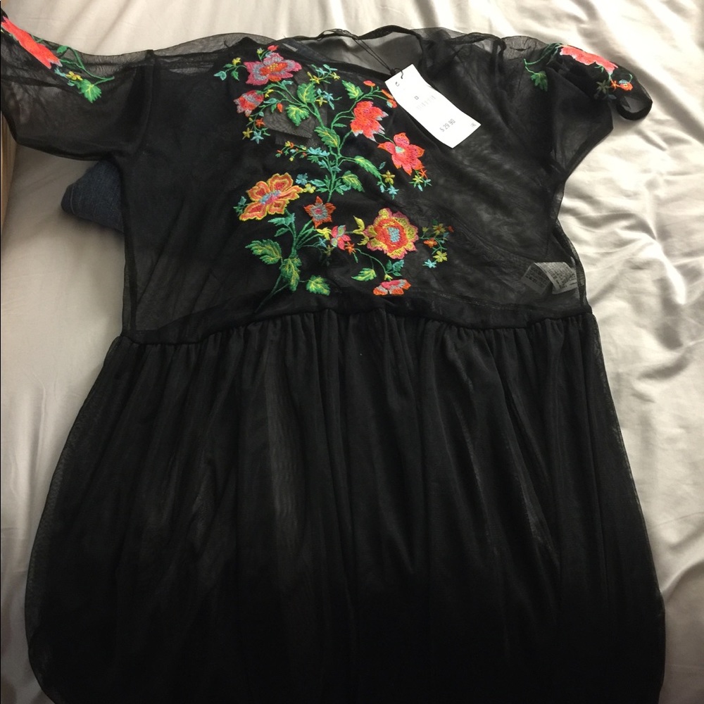 Sheer Black Zara Coverup