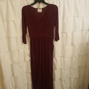 Boutique Maroon Maxi Dress