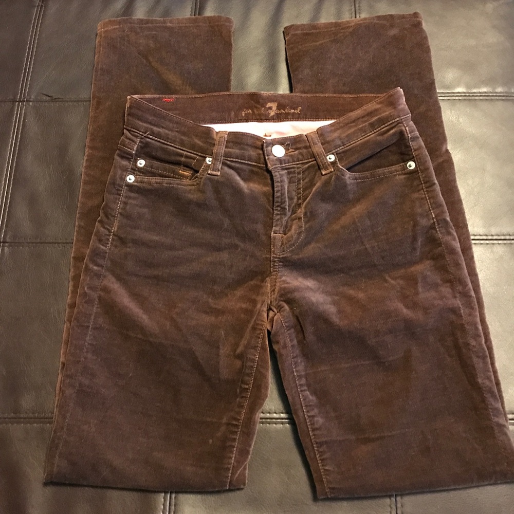 7 for all mankind velvet pants