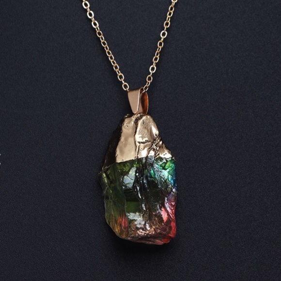 Natural Crystal Chakra Necklace - Picture 2 of 5