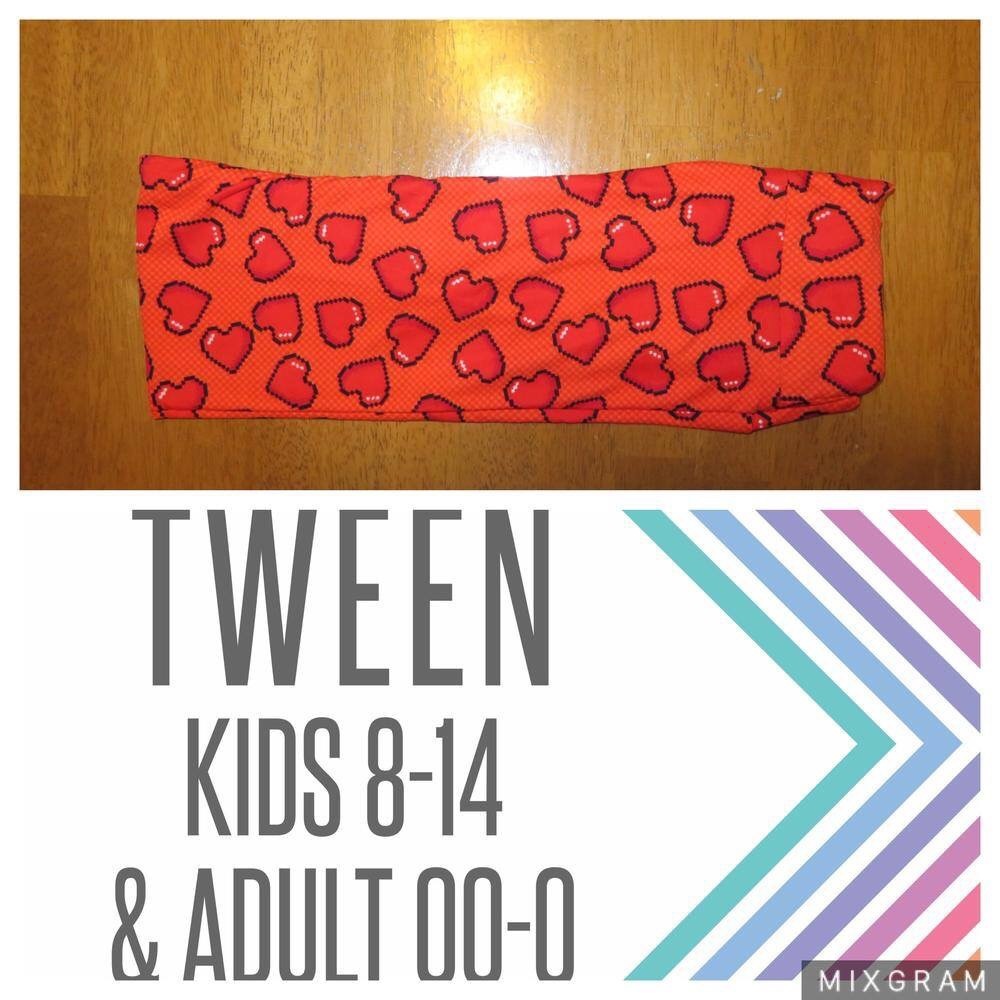 LuLaRoe Tween Legging (Heart)