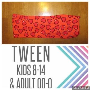 LuLaRoe Tween Legging (Heart)