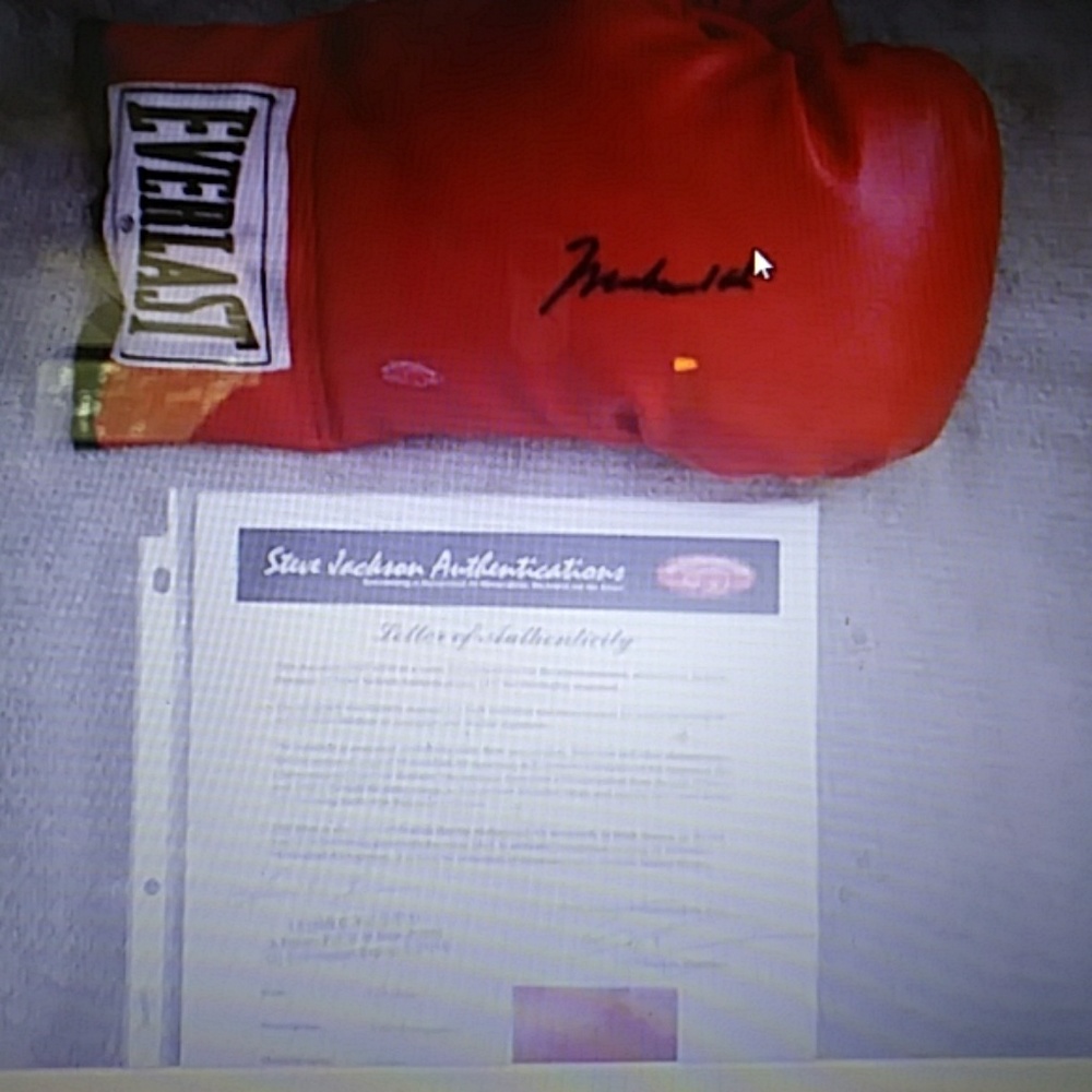Muhammad Ali Autographed Memorabilia