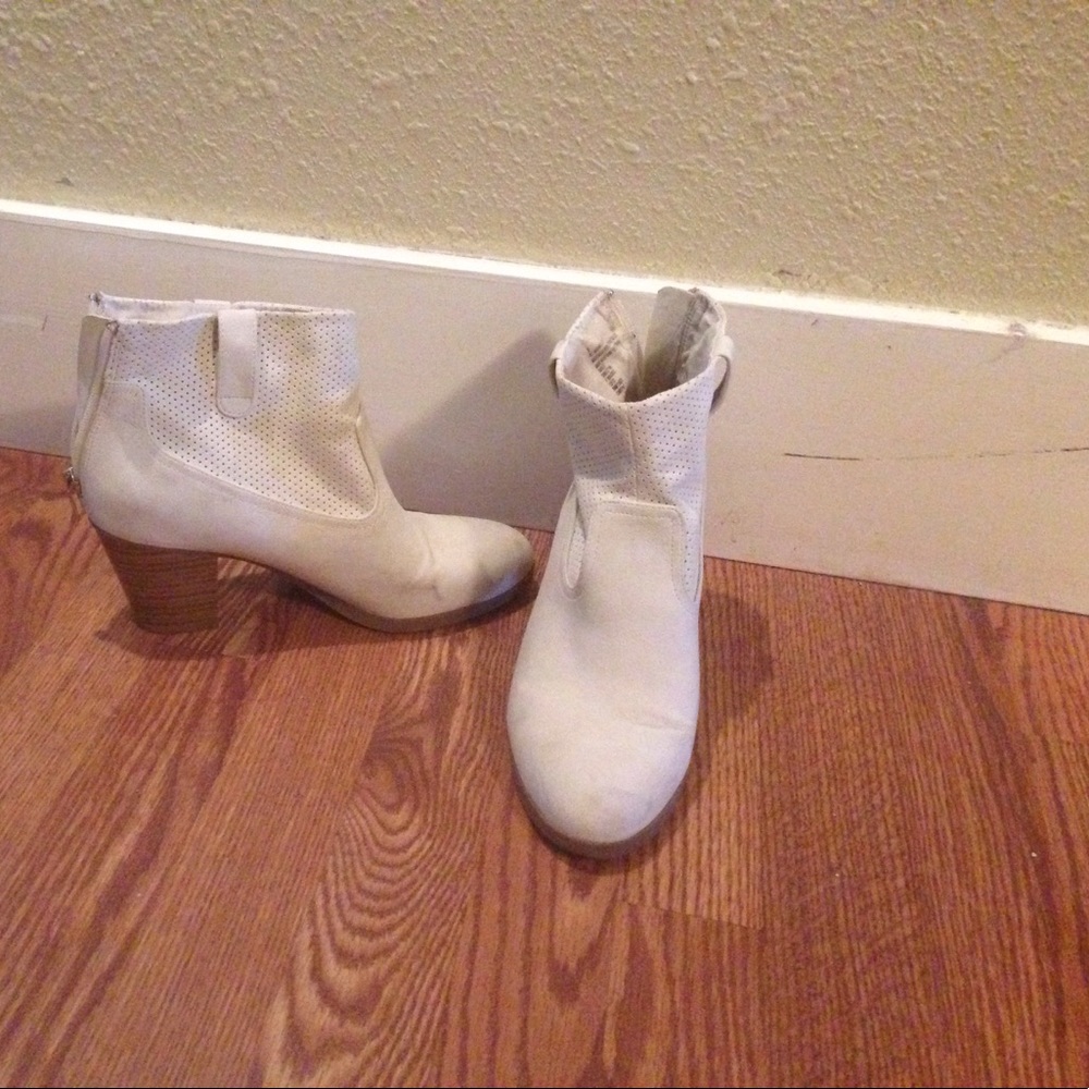 White boots.