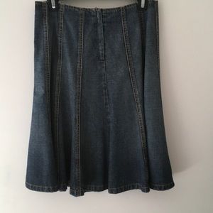 Denim A line skirt