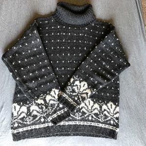 Chunky wool turtleneck sweater