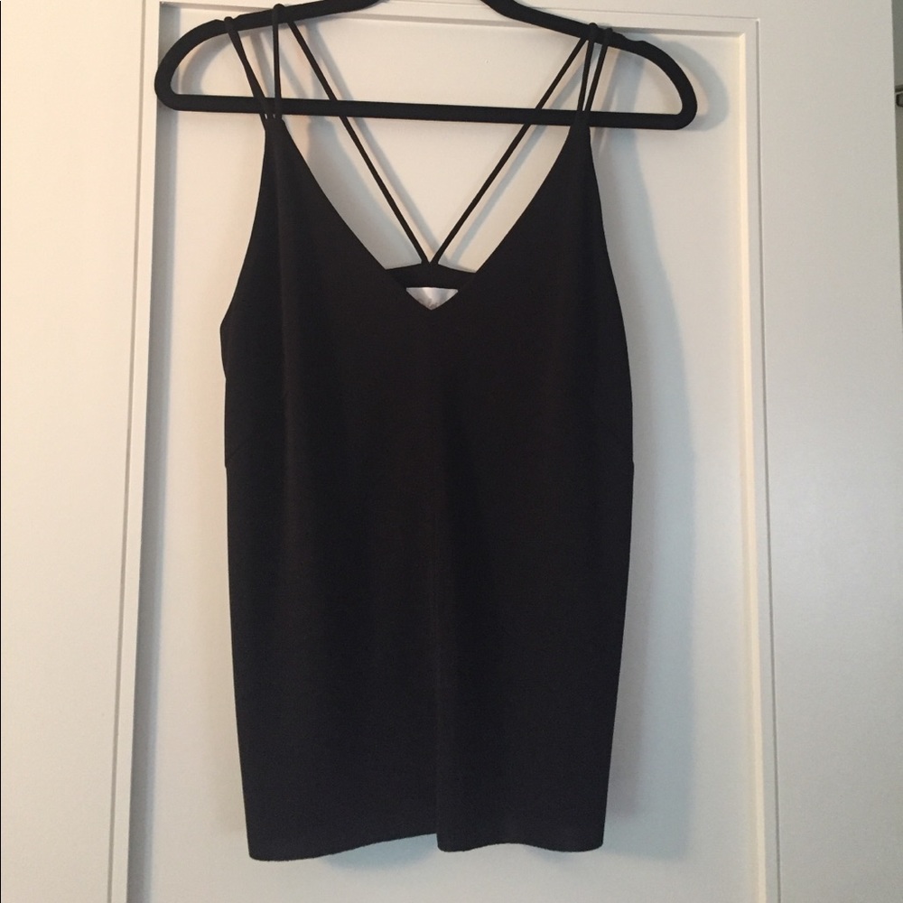 Strappy black camisole