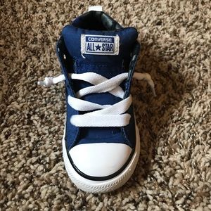 Worn twice toddler boy converse